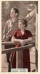 1939 Wix Film Favourites (3rd Series) #88 Sylvia Sidney / Henry Fonda Front