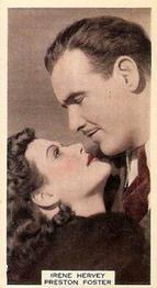 1939 Wix Film Favourites (3rd Series) #93 Irene Hervey / Preston Foster Front