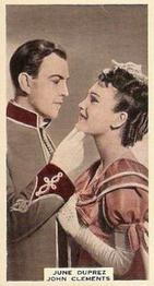 1939 Wix Film Favourites (3rd Series) #99 June Duprez / John Clements Front