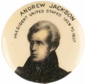 1896 American Pepsin Gum/Whitehead Hoag Presidents PE7-15 #NNO Andrew Jackson Front