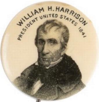 1896 American Pepsin Gum/Whitehead Hoag Presidents PE7-15 #NNO William Henry Harrison Front
