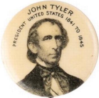 1896 American Pepsin Gum/Whitehead Hoag Presidents PE7-15 #NNO John Tyler Front
