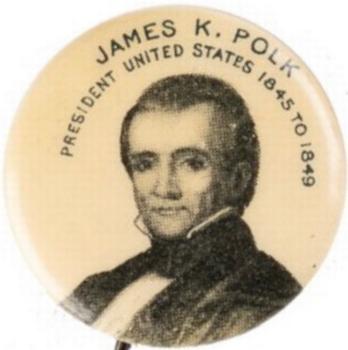 1896 American Pepsin Gum/Whitehead Hoag Presidents PE7-15 #NNO James K. Polk Front