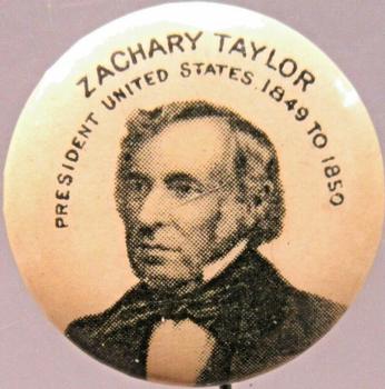 1896 American Pepsin Gum/Whitehead Hoag Presidents PE7-15 #NNO Zachary Taylor Front
