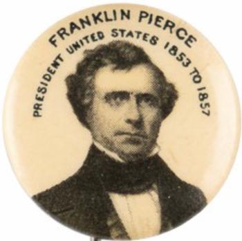 1896 American Pepsin Gum/Whitehead Hoag Presidents PE7-15 #NNO Franklin Pierce Front