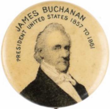 1896 American Pepsin Gum/Whitehead Hoag Presidents PE7-15 #NNO James Buchanan Front