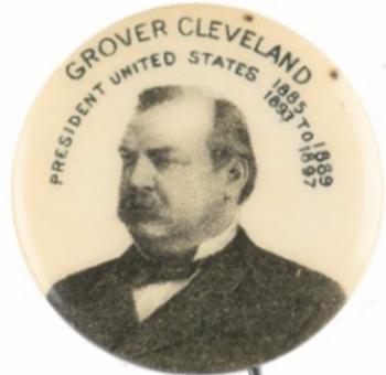 1896 American Pepsin Gum/Whitehead Hoag Presidents PE7-15 #NNO Grover Cleveland Front