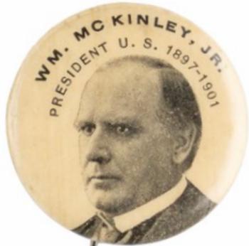 1896 American Pepsin Gum/Whitehead Hoag Presidents PE7-15 #NNO William McKinley Front