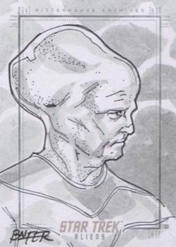2014 Rittenhouse Star Trek Aliens  - Sketches #NNO Bien Flores Front