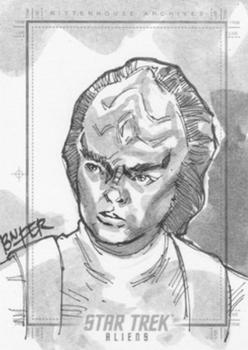 2014 Rittenhouse Star Trek Aliens  - Sketches #NNO Bien Flores Front