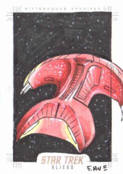 2014 Rittenhouse Star Trek Aliens  - Sketches #NNO Eric van Elslande Front