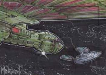 2014 Rittenhouse Star Trek Aliens  - Sketches #NNO Warren Martineck Front