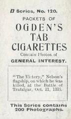1901 Ogden's General Interest Series B #120 The Victory Back