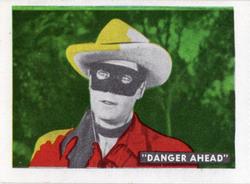 1950 Ed-U-Cards The Lone Ranger (W536-2) #33 Danger Ahead Encouraging Words Episode 11 Front