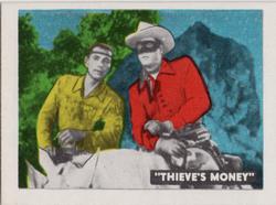 1950 Ed-U-Cards The Lone Ranger (W536-2) #108 Thieve's Money On the Trail Episode 6 Front