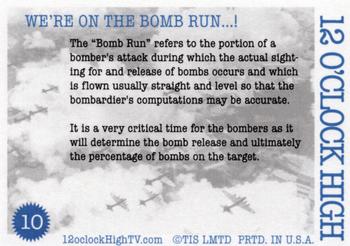 2013 The Illustration Studio (TIS) 12 O'Clock High Series 1 #10 We‘re on the Bomb Run...! Back