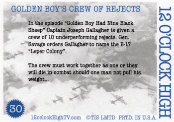2013 The Illustration Studio (TIS) 12 O'Clock High Series 1 #30 Golden Boy's Crew of Rejects Back