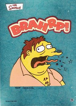 2002 Topps The Simpsons Bubble Gum & Stickers - Foil Stickers #9 Brahrp! Front