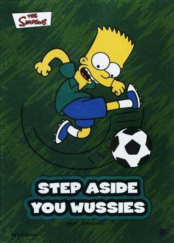 2002 Topps The Simpsons Bubble Gum & Stickers - Foil Stickers #20 Step Aside You Wussies Front