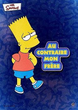 2002 Topps The Simpsons Bubble Gum & Stickers - Foil Stickers #35 Au Contraire Mon Frère Front