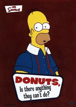 2002 Topps The Simpsons Bubble Gum & Stickers - Foil Stickers #36 Donuts, Is There Anything They Can't Do? Front