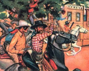 1984 WTW 1940 Gum Inc. Lone Ranger (R83) (Reprint) #15 The Tree Trap Front
