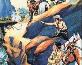1984 WTW 1940 Gum Inc. Lone Ranger (R83) (Reprint) #29 Blasted Canyon Front