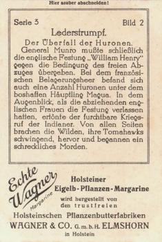 1929 Echte Wagner Lederstrumpf (The Leatherstocking Tales) Album 2, Serie 3 #2 Der Uberfall der Huronen Back