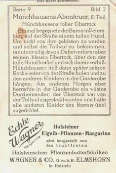 1929 Echte Wagner Abenteuer des Freiherrn v. Munchhausen II (The Adventures of Baron Munchhausen) Album 2, Serie 9 #8 Munchhausens toller Uberrock Back