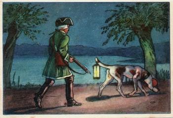 1929 Echte Wagner Abenteuer des Freiherrn v. Munchhausen II (The Adventures of Baron Munchhausen) Album 2, Serie 9 #12 Munchhausen mit seinem Hund auf der Jagd Front
