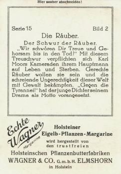 1929 Echte Wagner Die Rauber (Drama von Fr. v. Schiller) (Schiller's The Robbers) Album 2, Serie15 #2 Franz und Amalie Back