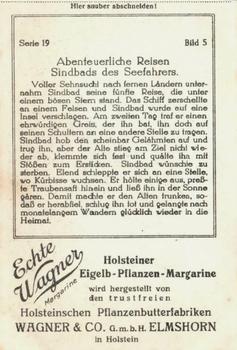 1929 Echte Wagner Abenteuerliche Reisen Sindbads d. Seefahrers (Adventures of Sinbad the Sailor) Album 2, Serie 19 #5 Voller Sehnsueht Back