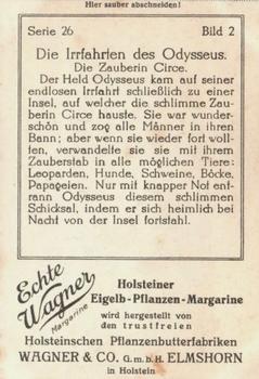 1929 Echte Wagner Die Irrfahrten des Odysseus (The Wanderings of the Odysseus) Album 2, Serie 26 #2 Die Zauberin Circe Back