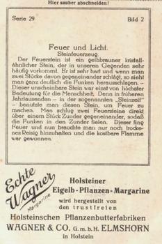 1929 Echte Wagner Feuer und Licht (Fire and Light) Album 2, Serie 29 #2 Steinfeuerzeug Back