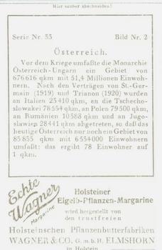 1929 Echte Wagner Eine Reise durch Osterreich (A Journey Through Austria) Album 2, Serie 33 #2 Karte Back