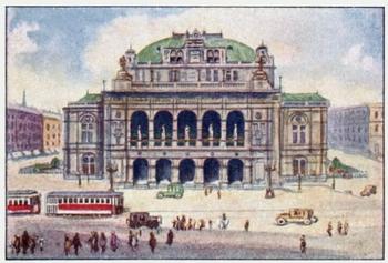 1929 Echte Wagner Eine Reise durch Osterreich (A Journey Through Austria) Album 2, Serie 33 #4 Der Opernplatz Front