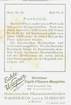 1929 Echte Wagner Eine Reise durch Frankreich (A Journey Through France) Album 2, Serie 35 #6 Auch der Franc Back