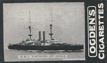 1902 Ogden's General Interest Series C #3 H.M.S. Empress of India Front