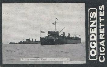1902 Ogden's General Interest Series C #4 Portsmouth Destroyer Flotilla Front
