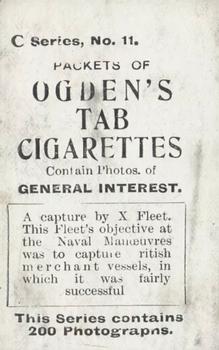 1902 Ogden's General Interest Series C #11 A Capture by X Fleet Back