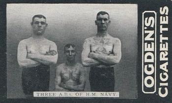 1902 Ogden's General Interest Series C #13 Three A.B.s of H.M. Navy Front