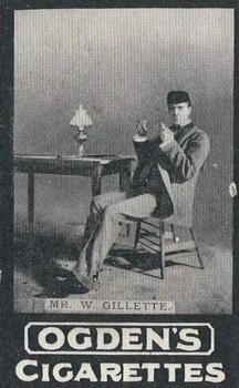 1902 Ogden's General Interest Series C #17 William Gillette Front