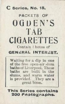 1902 Ogden's General Interest Series C #18 Waiting for a Dip Back