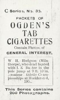 1902 Ogden's General Interest Series C #33 Pole Jump Back