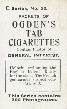 1902 Ogden's General Interest Series C #50 Holbein – Ready for the Start Back
