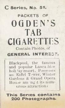 1902 Ogden's General Interest Series C #55 Blackpool Back