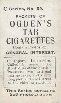 1902 Ogden's General Interest Series C #59 Southport Back