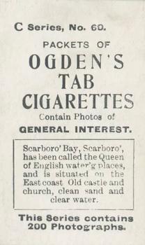 1902 Ogden's General Interest Series C #60 Scarboro Bay Back