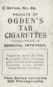 1902 Ogden's General Interest Series C #63 Brighton from the Pier Back