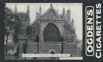 1902 Ogden's General Interest Series C #64 Exeter Cathedral West Front Front